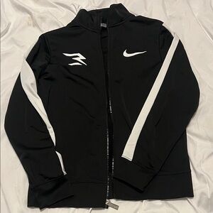 Nike Black and White Zip-Up Jacket